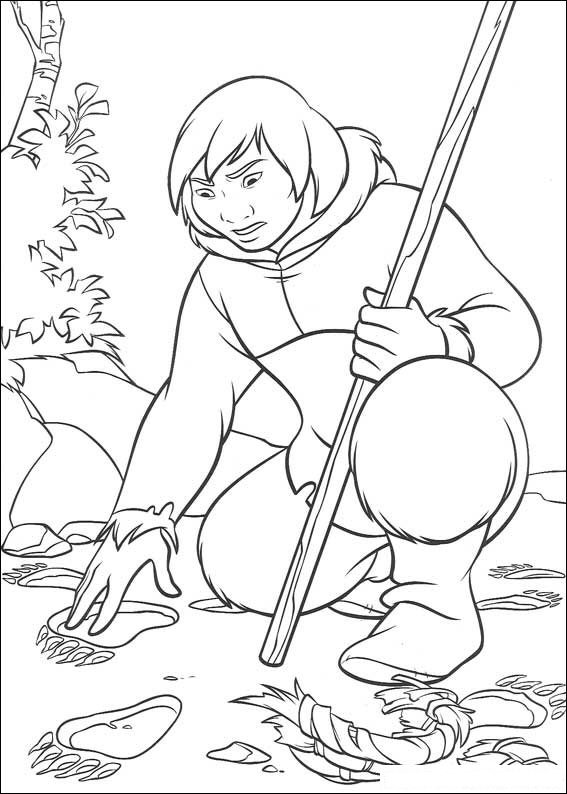 Plansa de colorat cu Fratele Urs 130 36